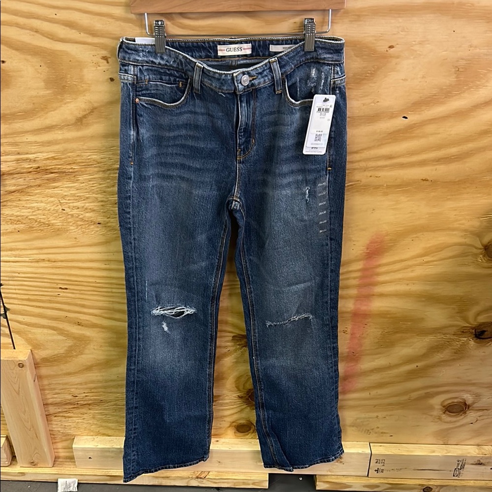 Guess Women's Boot Cut Jeans - Dark Blue